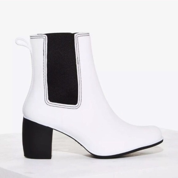 jeffrey campbell white rain boots